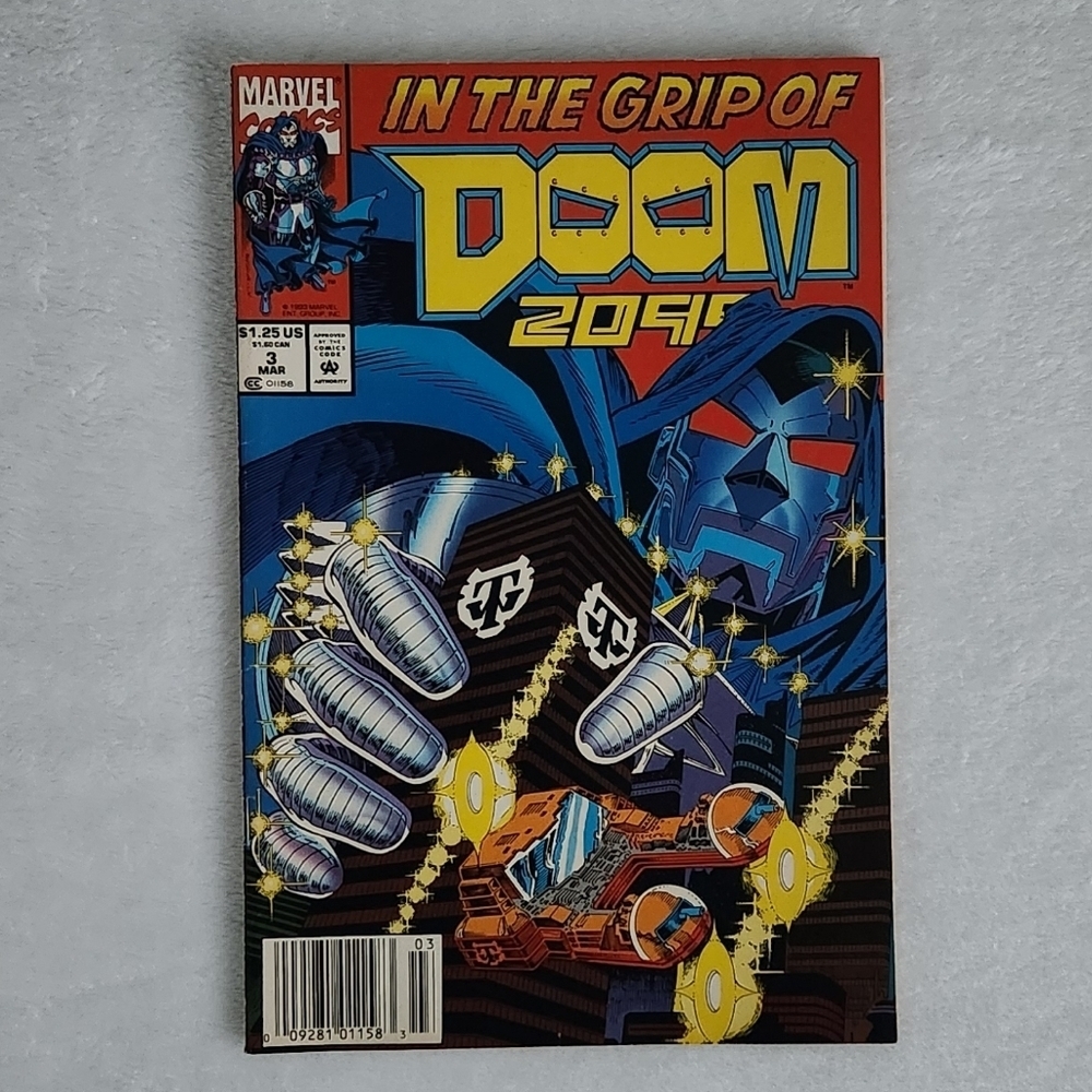 Vintage 1993 Marvel Comics DOOM 2099 #3 Pat Broderick Comic Book